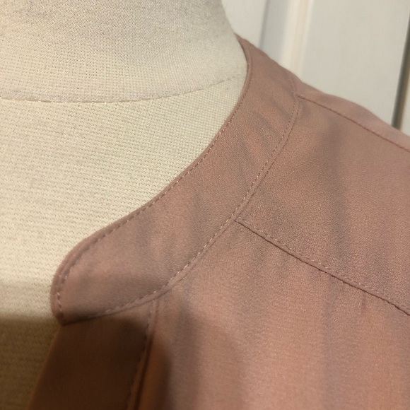 torrid Harper Georgette Pullover 3/4 Sleeve Pink Sheer Blouse with buttons - Picture 7 of 9